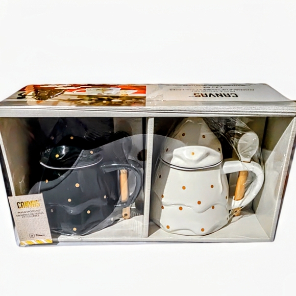 NEW Winter Garden Christmas Tree Mug Set with Spoon - Picture 1 of 6